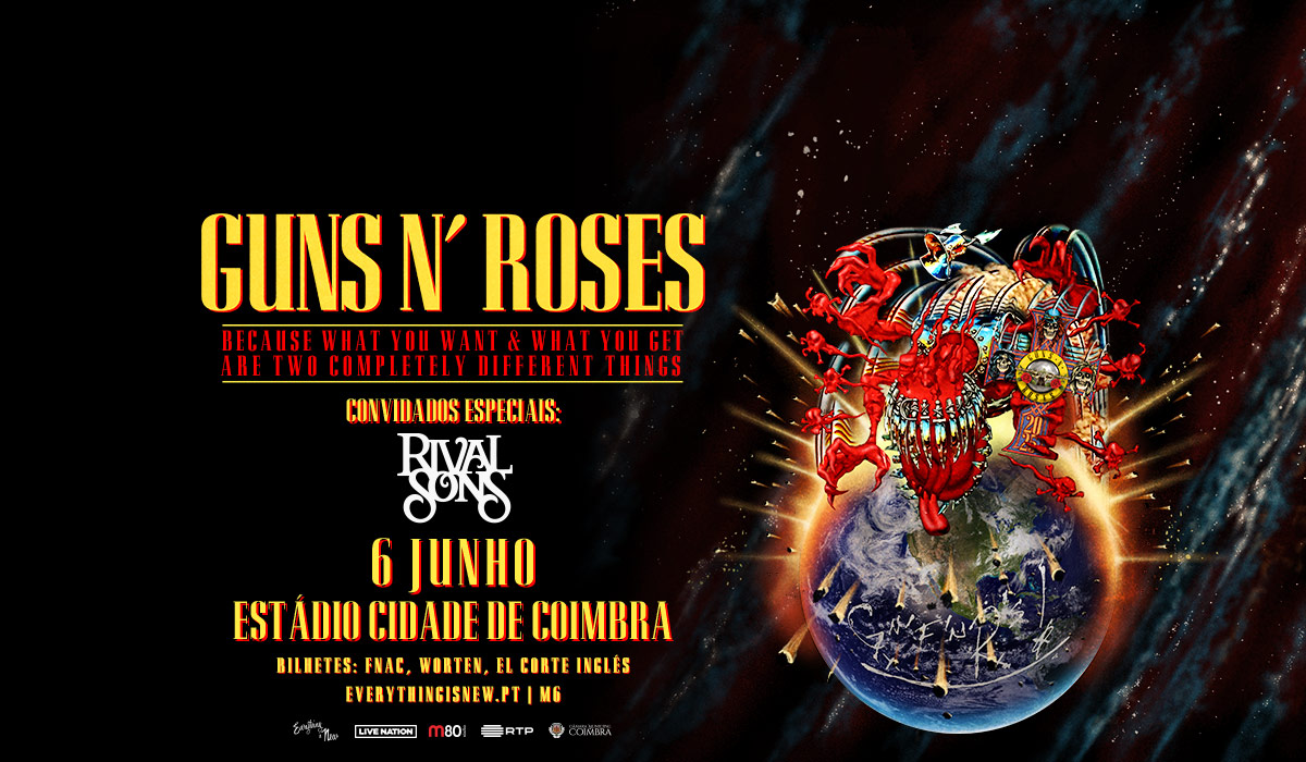CM de Coimbra estabelece protocolo com Everything is New para concerto dos Guns N’ Roses