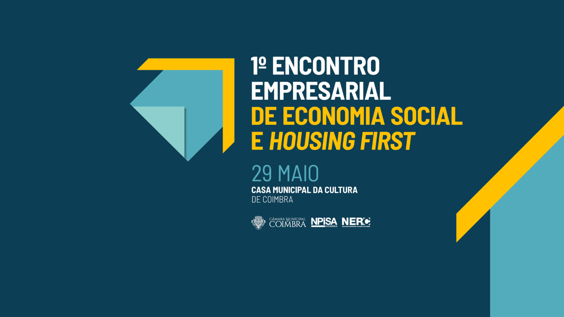 Economia Social e modelo Housing First em debate a 29 de maio em Coimbra