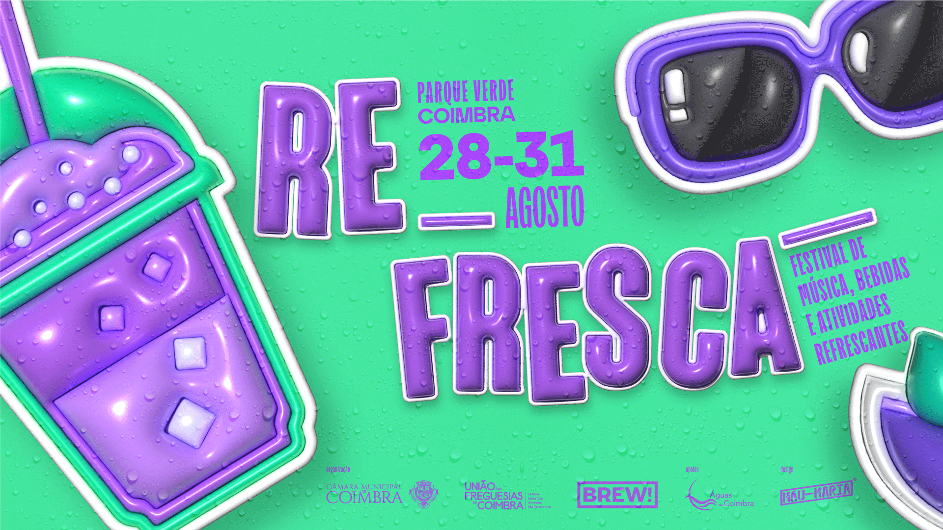 Festival REFRESCA volta ao Parque Verde de 28 a 31 de agosto