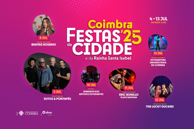 Festas da Cidade 2025 animam Coimbra de 4 a 13 de julho | Condicionamentos de trânsito, alterações aos SMTUC e restrições no espaço público