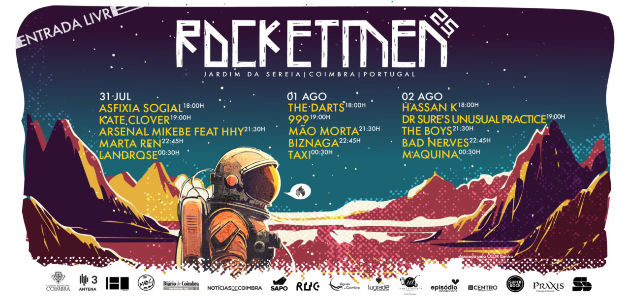 Festival Rocketmen estreia no Jardim da Sereia com apoio da CM de Coimbra