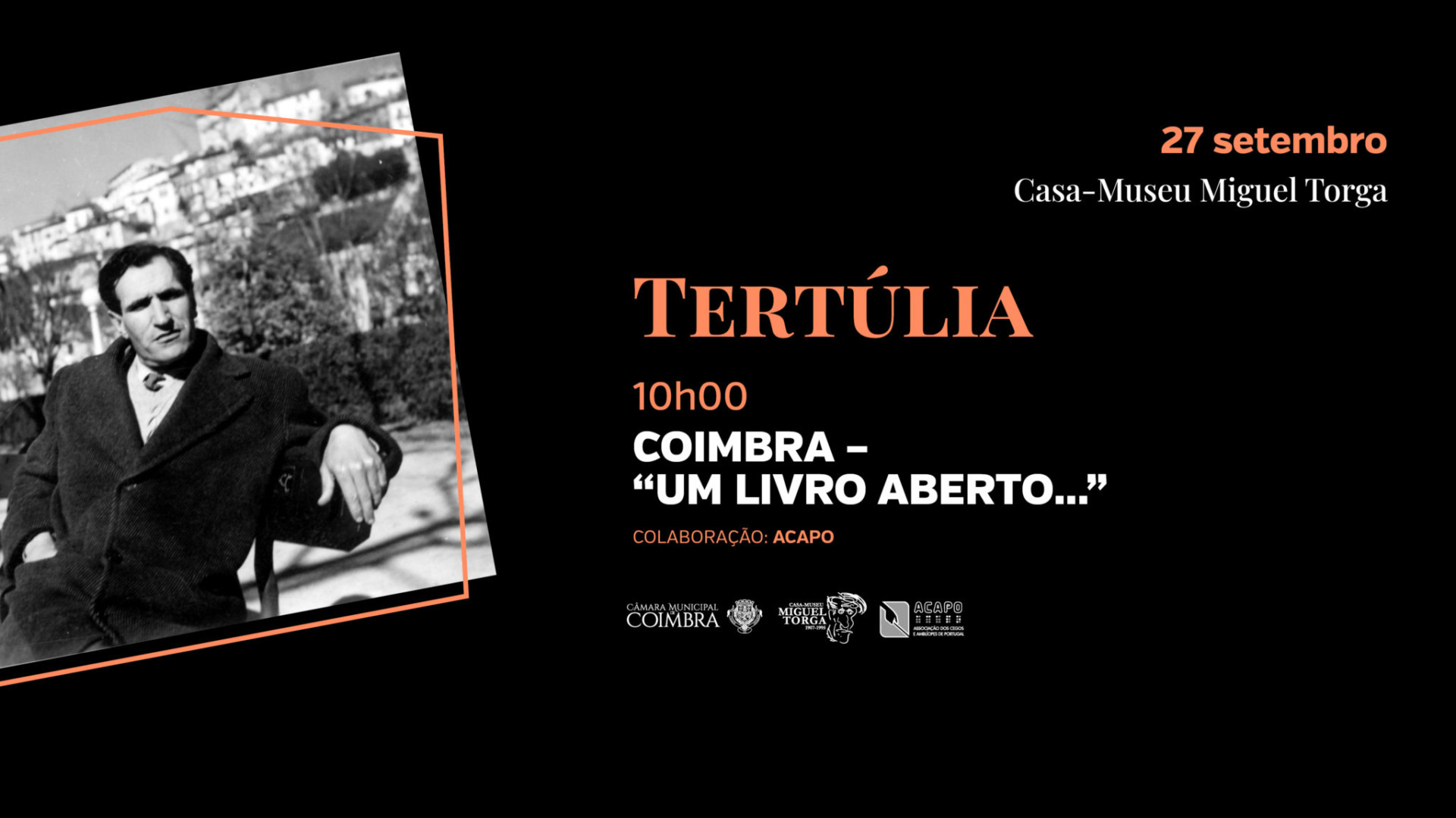 Casa-Museu Miguel Torga acolhe tertúlia inclusiva a 27 de setembro