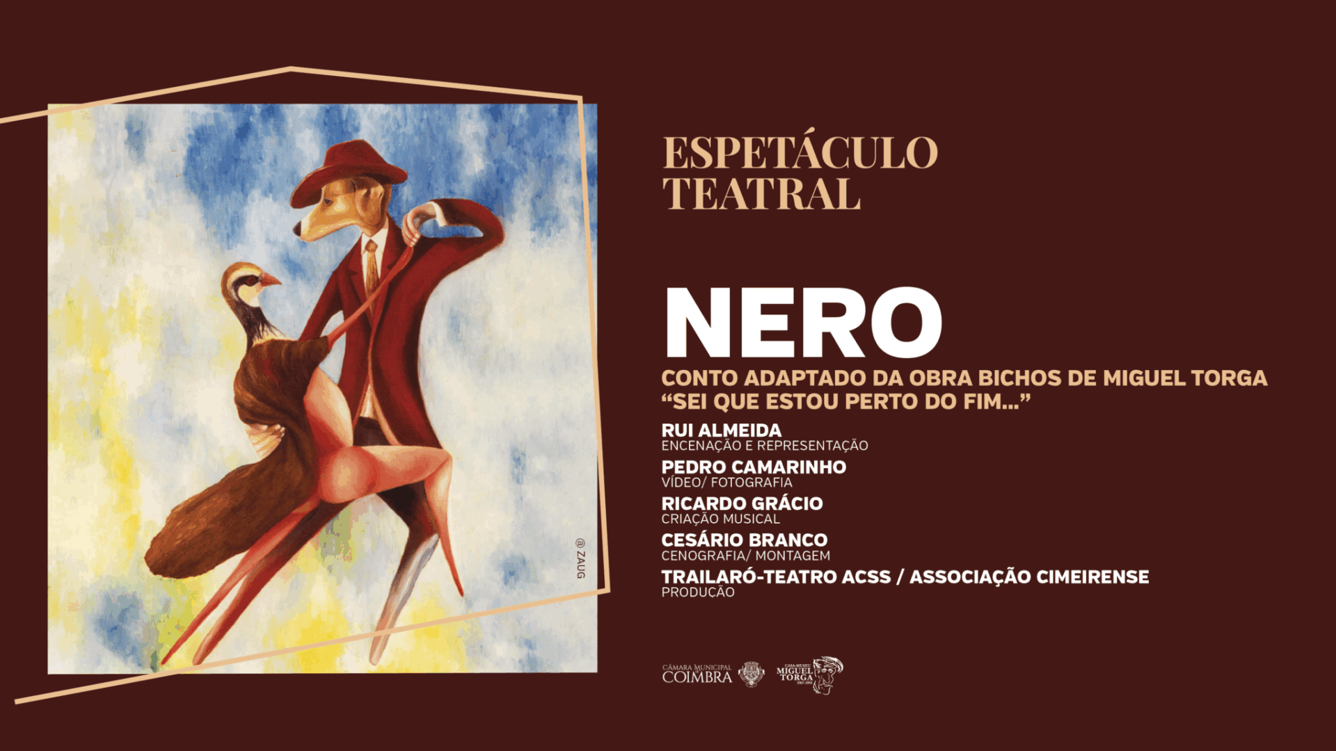 Casa-Museu Miguel Torga recebe interpretação de conto Nero da obra “Bichos” a 20 de setembro