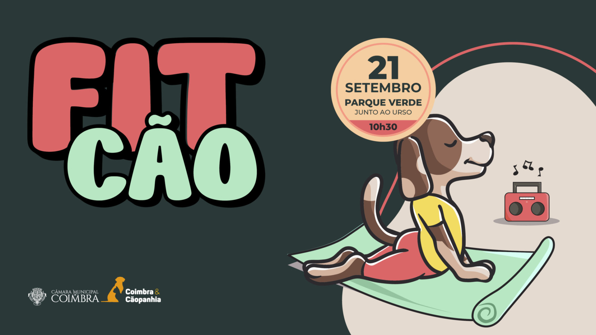 “Fit Cão” promove convívio entre pessoas e animais no Parque Verde no dia 21 de setembro