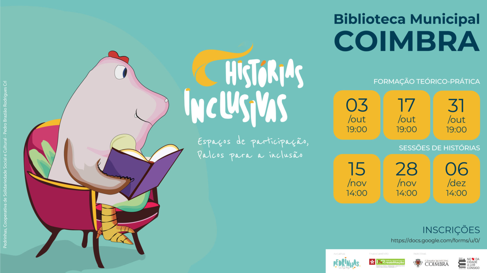 Biblioteca Municipal associa-se à Cooperativa Pedrinhas no projeto “Pedrinhar em Coimbra”