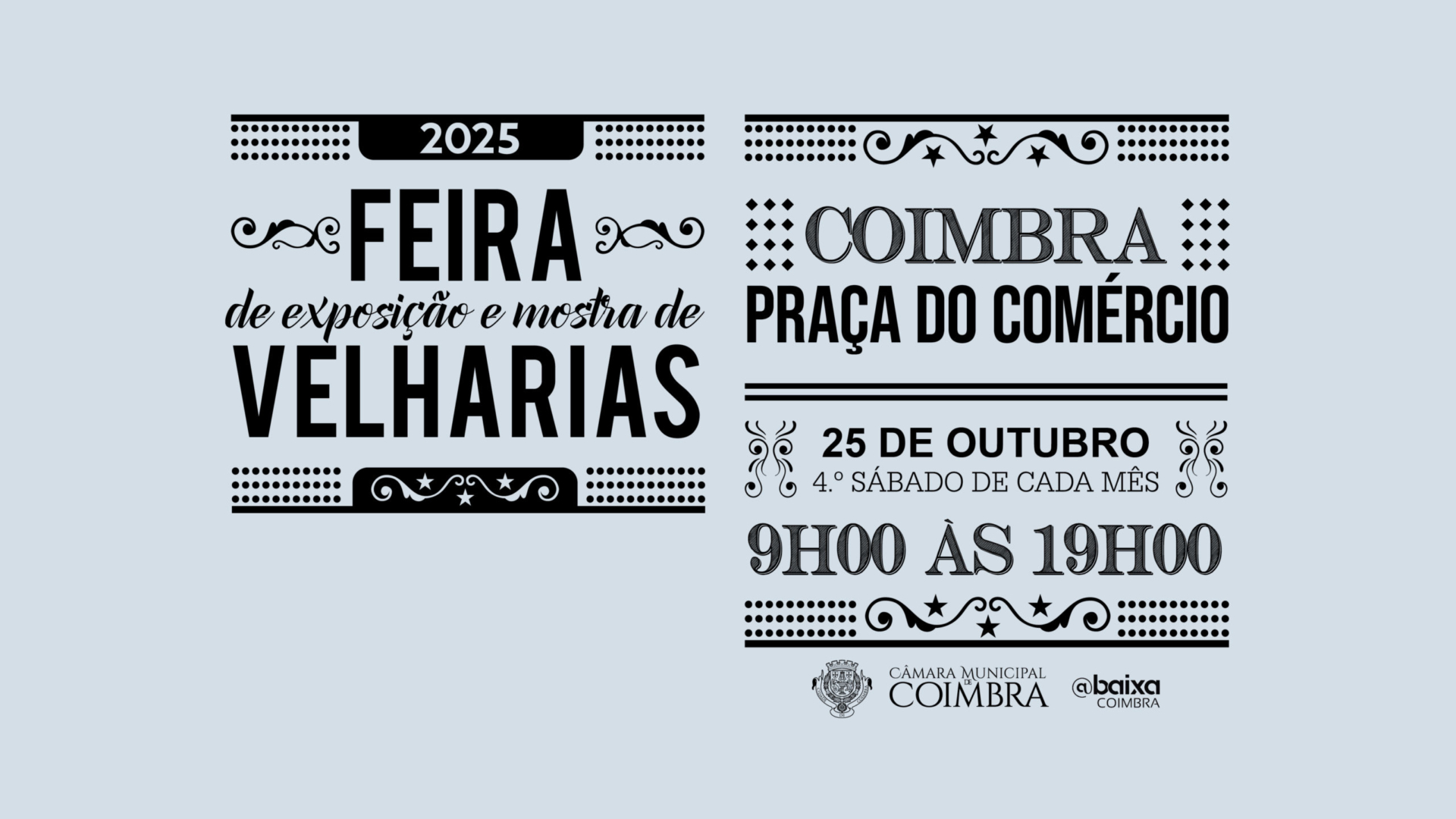 Feira de Velharias realiza-se este sábado na Praça do Comércio