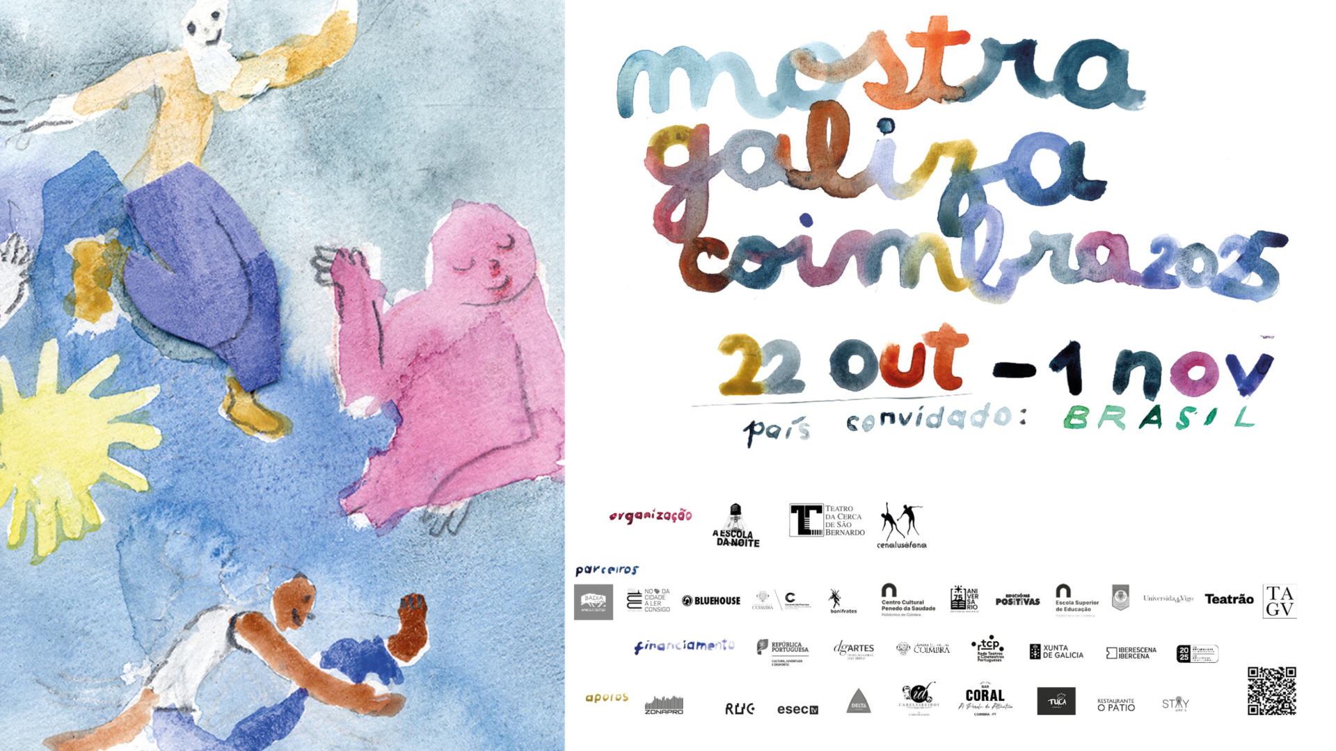 Mostra Galiza Coimbra 2025 em vários espaços da cidade de 22 de outubro a 1 de novembro