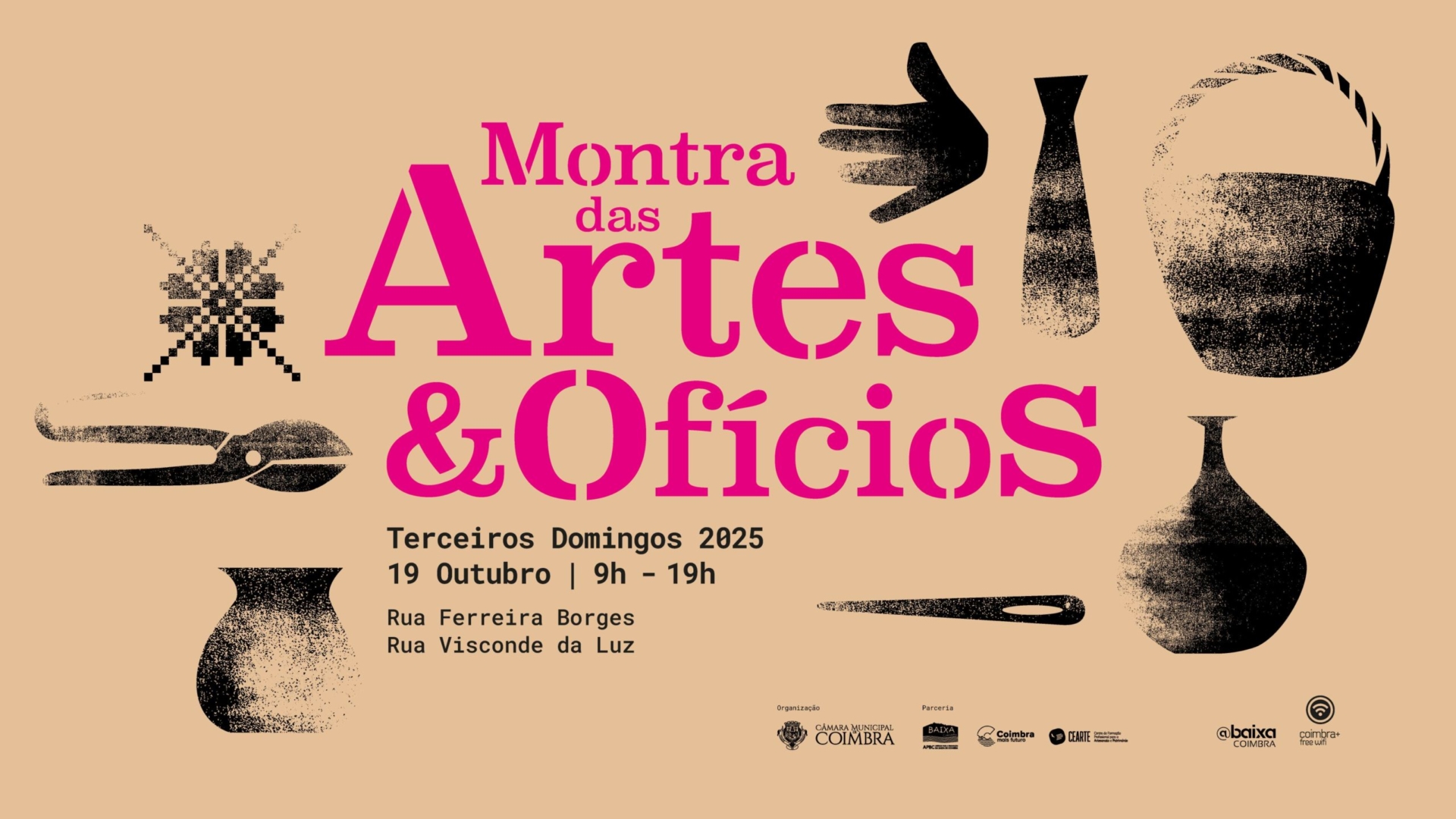 “Montra das Artes & Ofícios” anima as ruas Ferreira Borges e Visconde da Luz no próximo domingo