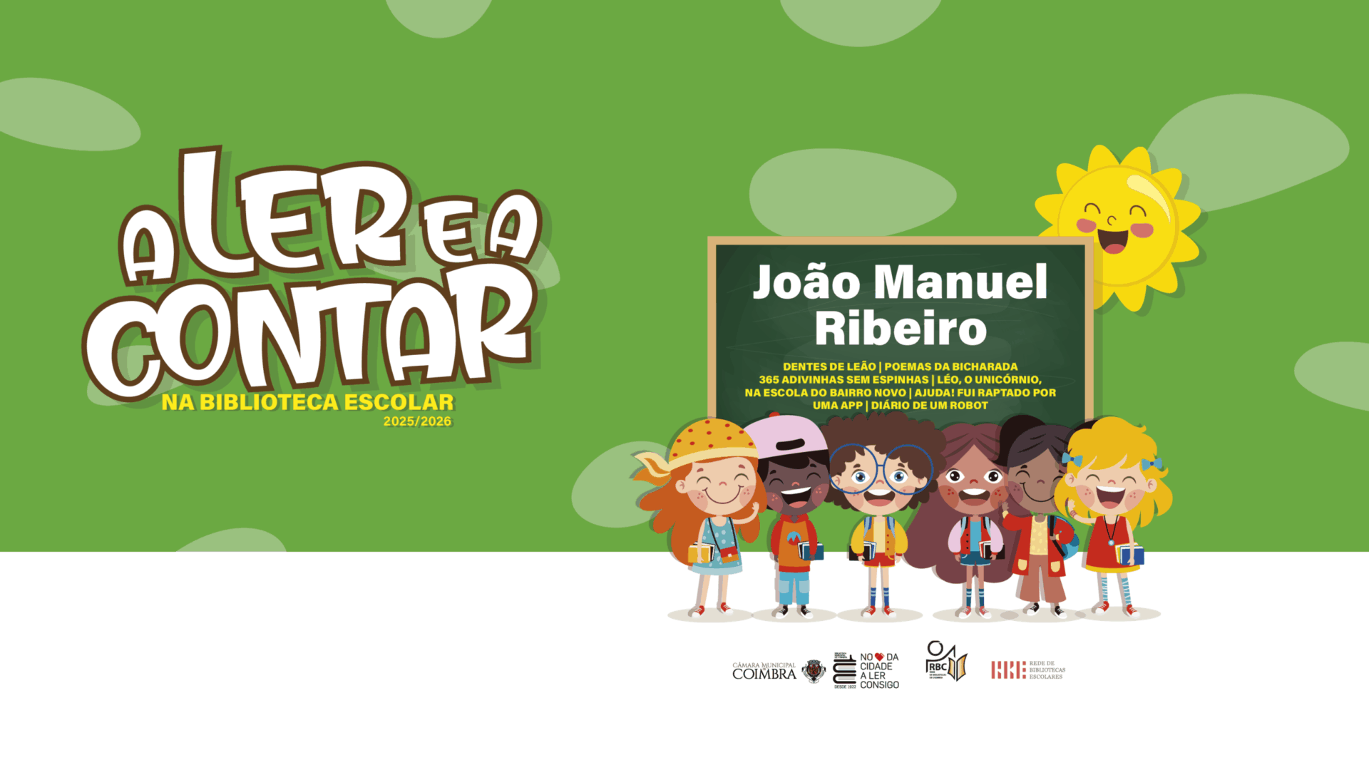 Programa “A Ler e a Contar na Biblioteca Escolar” leva escritor João Manuel Ribeiro às escolas