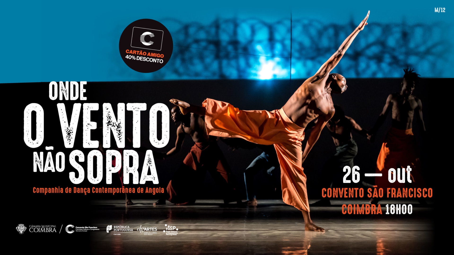 Companhia de Dança Contemporânea de Angola atua dia 26 de outubro no Convento São Francisco