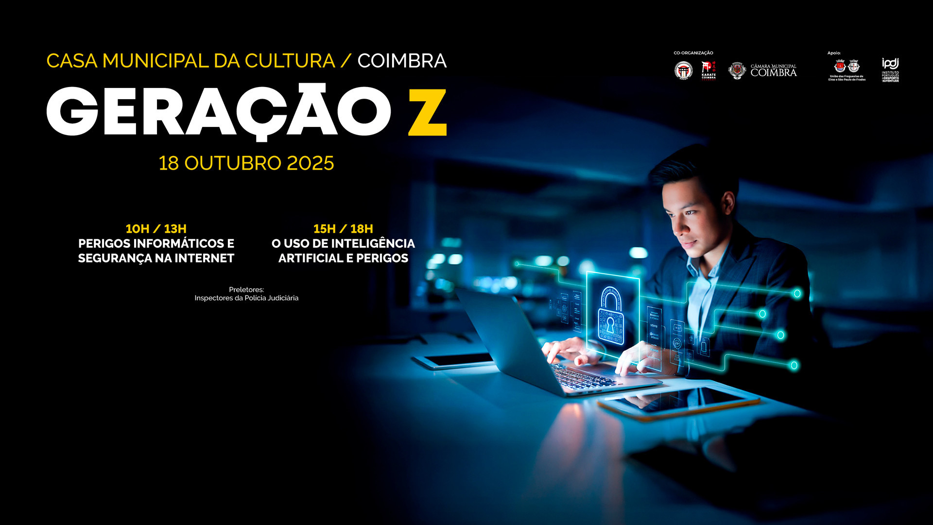 Geração Z  propõe uma reflexão sobre os perigos informáticos no sábado na Casa Municipal da Cultura