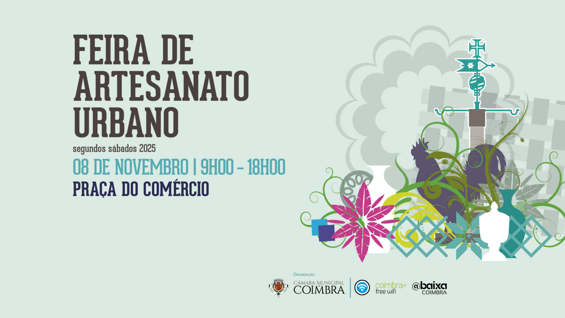 Feira de Artesanato Urbano regressa este sábado à Praça do Comércio