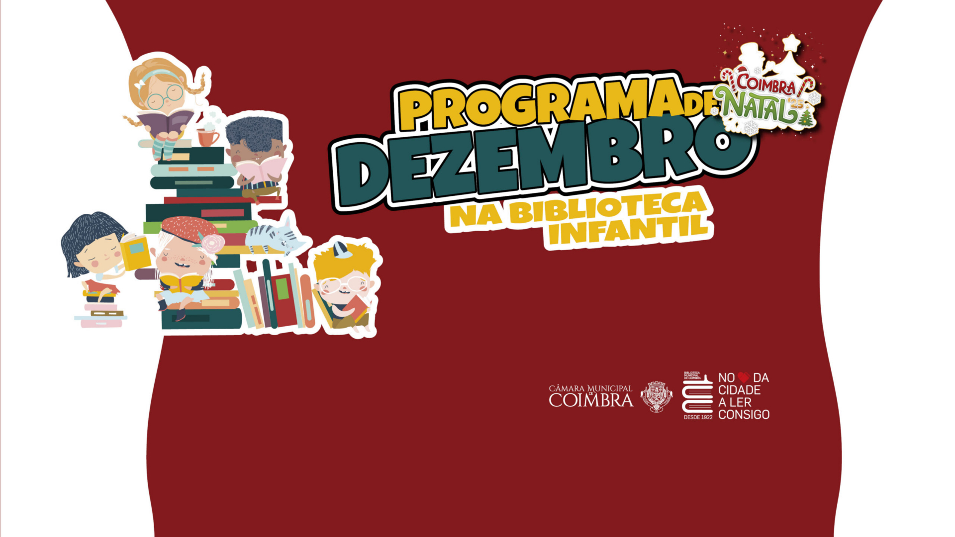 Biblioteca Infantil de Coimbra apresenta programa de Natal com contos e oficinas gratuitas