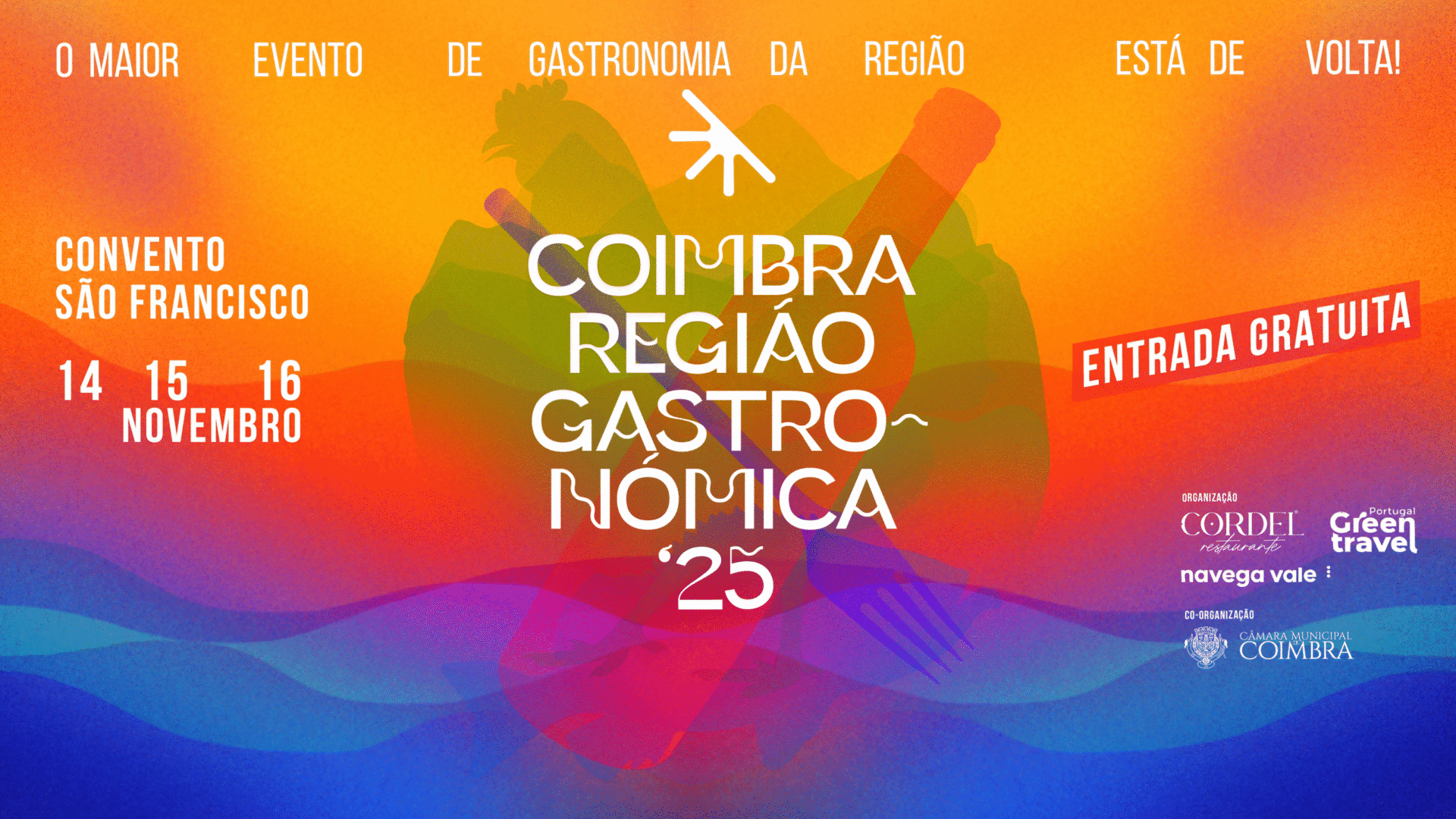 Coimbra promove gastronomia da região num festival de 14 a 16 de novembro no Convento São Francisco