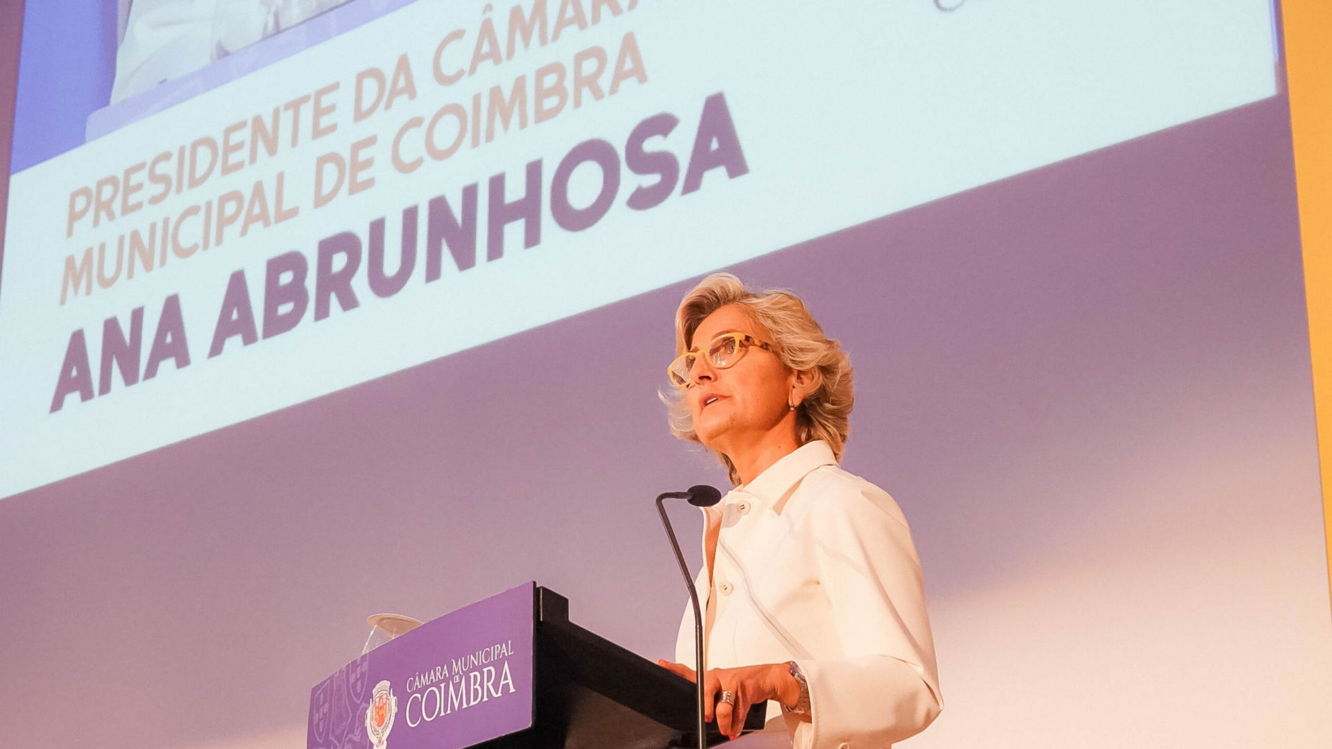 Ana Abrunhosa tomou posse como presidente da Câmara Municipal de Coimbra