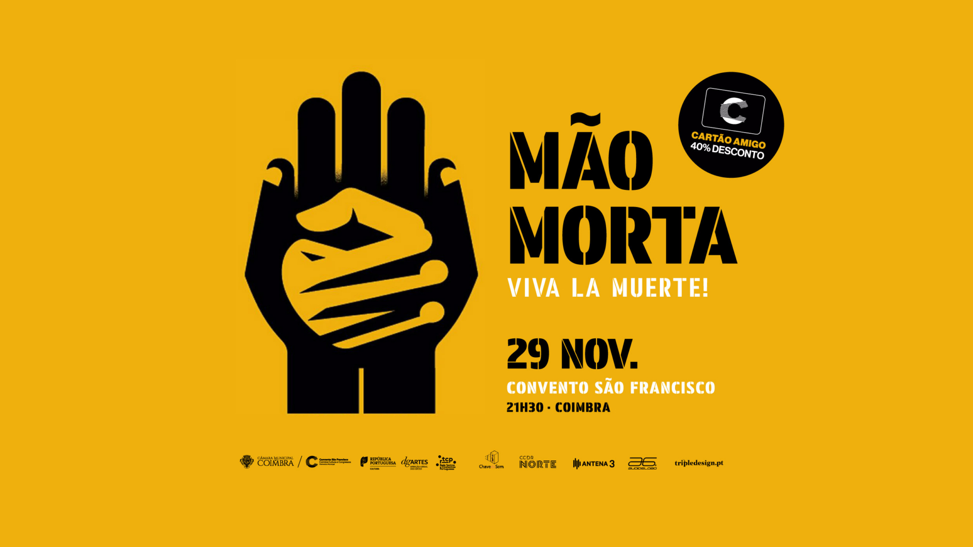 Mão Morta encerram digressão “Viva la Muerte!” no Convento São Francisco a 29 de novembro