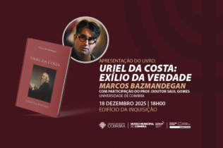 Livro sobre Uriel da Costa apresentado a 18 de dezembro no Edifício da Inquisição