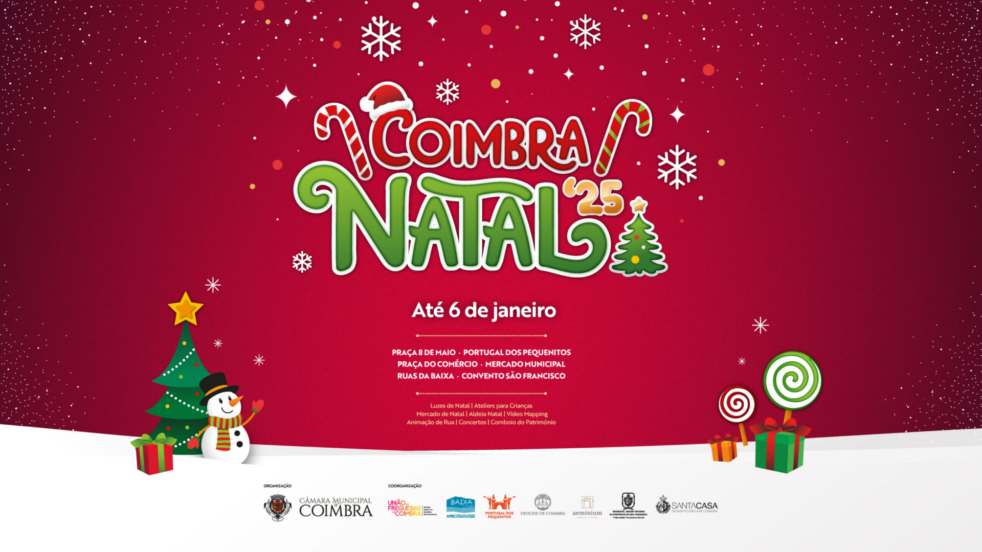 Natal chega a Coimbra com luzes, mercado, concertos e uma Aldeia no Portugal dos Pequenitos