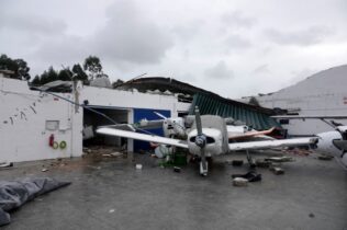 Depressão KRISTIN provoca danos significativos no Aeródromo Municipal Bissaya Barreto