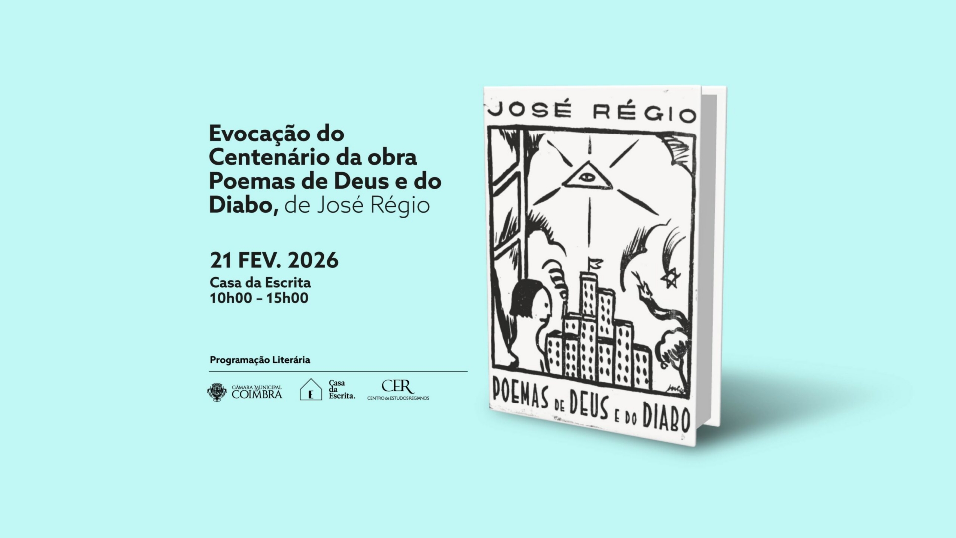 Casa da Escrita evoca centenário de “Poemas de Deus e do Diabo”, de José Régio