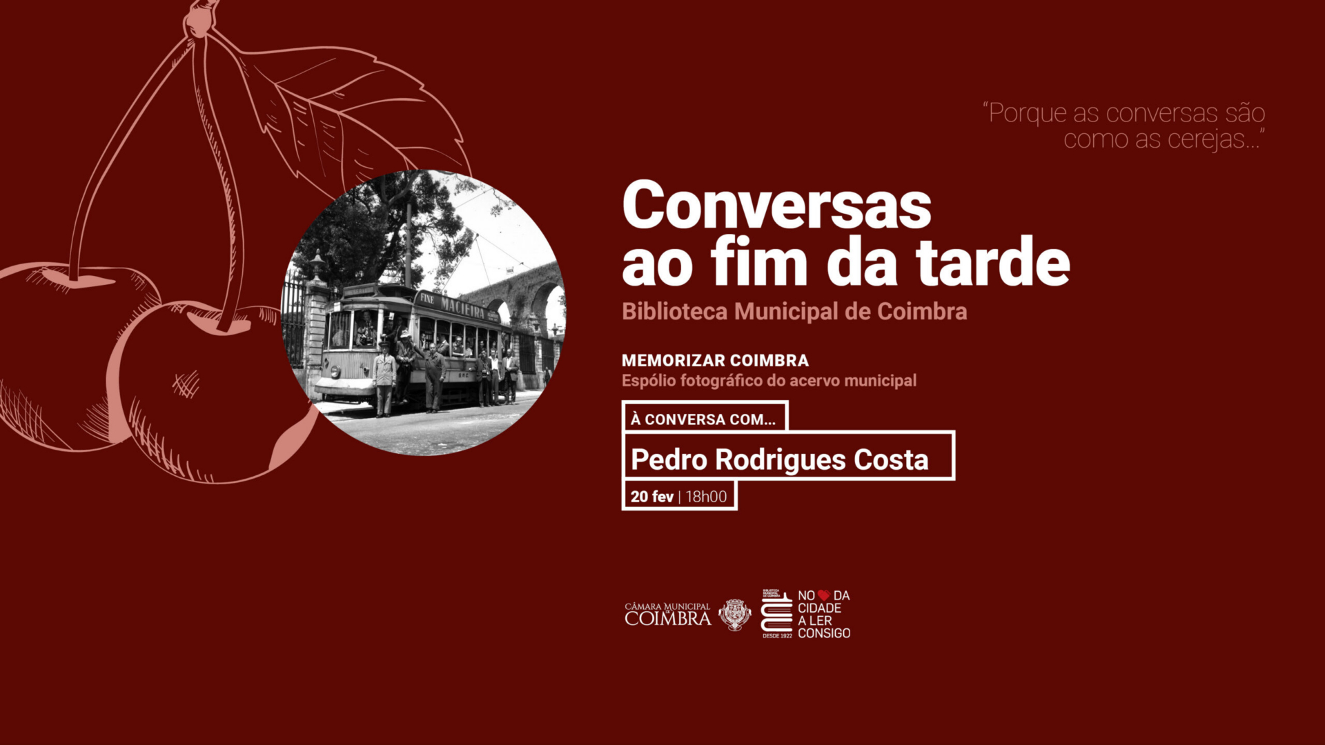Biblioteca Municipal acolhe “Conversas ao Fim da Tarde” na 6ª feira com Pedro Rodrigues Costa