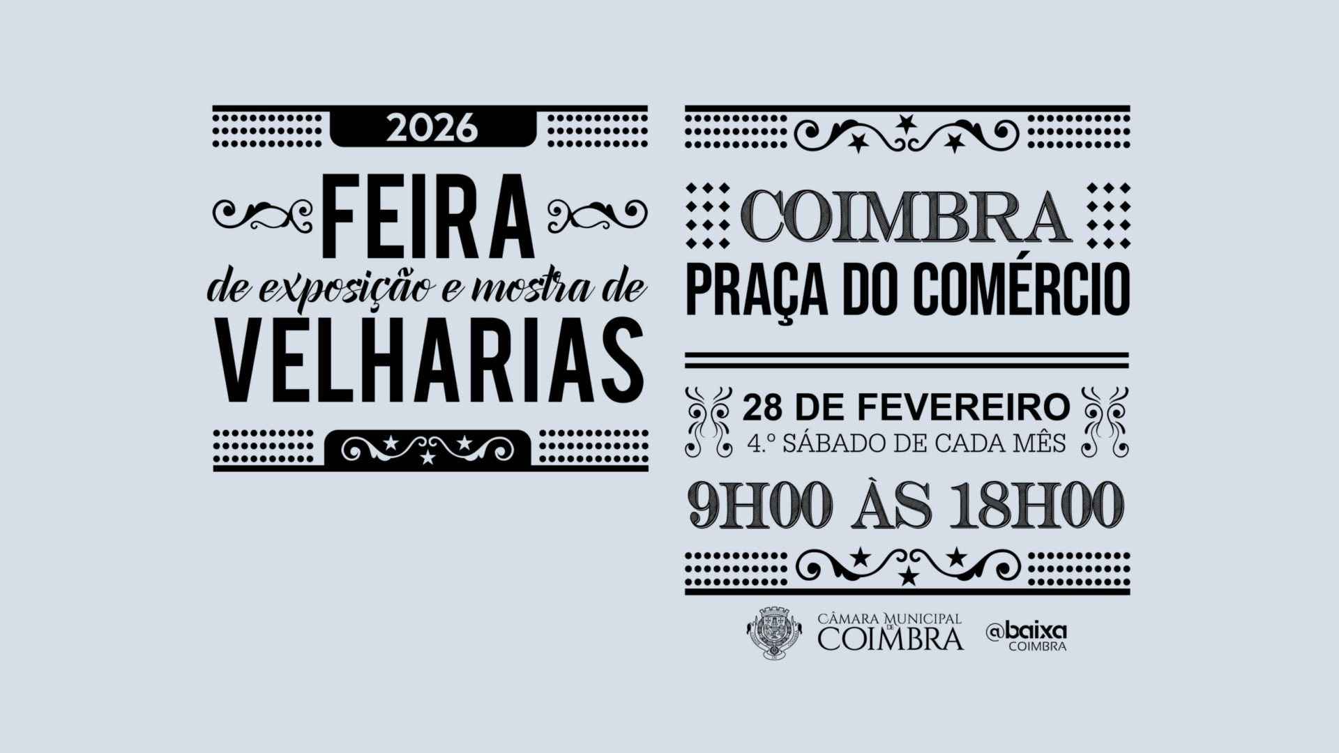 Praça do Comércio acolhe Feira das Velharias no próximo sábado