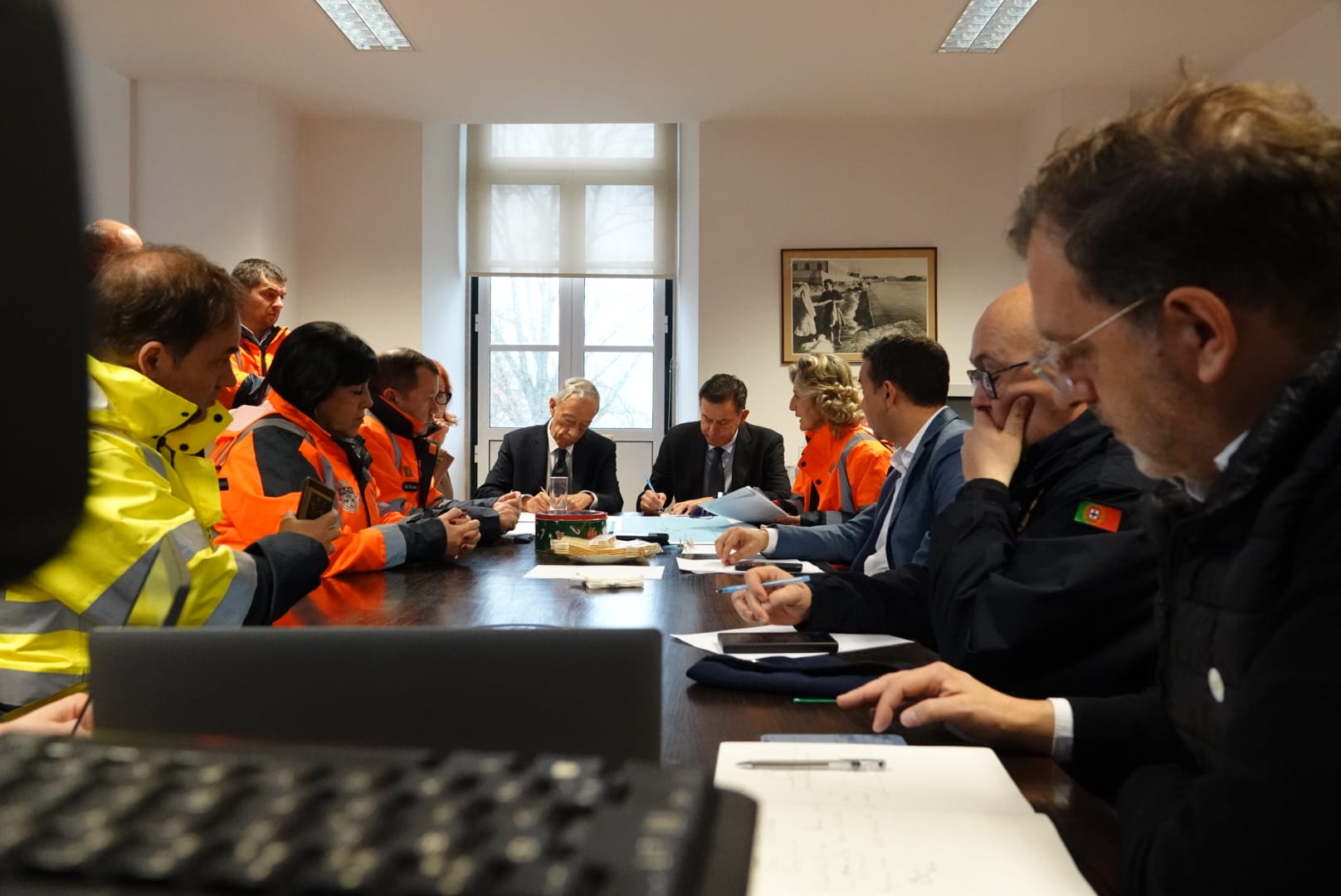 Primeiro-Ministro e Presidente da República acompanham em Coimbra gestão do risco de cheia no Mondego