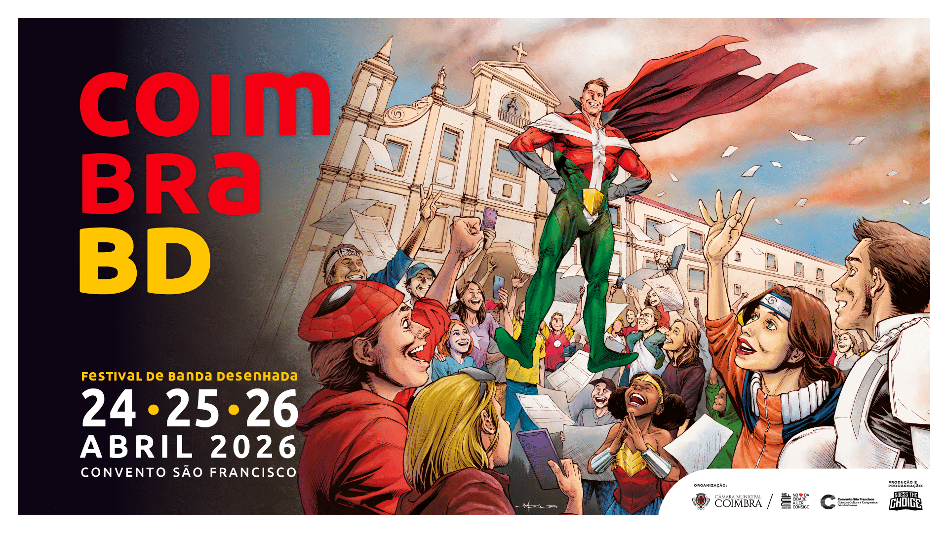 Coimbra BD regressa ao Convento São Francisco de 24 a 26 de abril com autores nacionais e internacionais