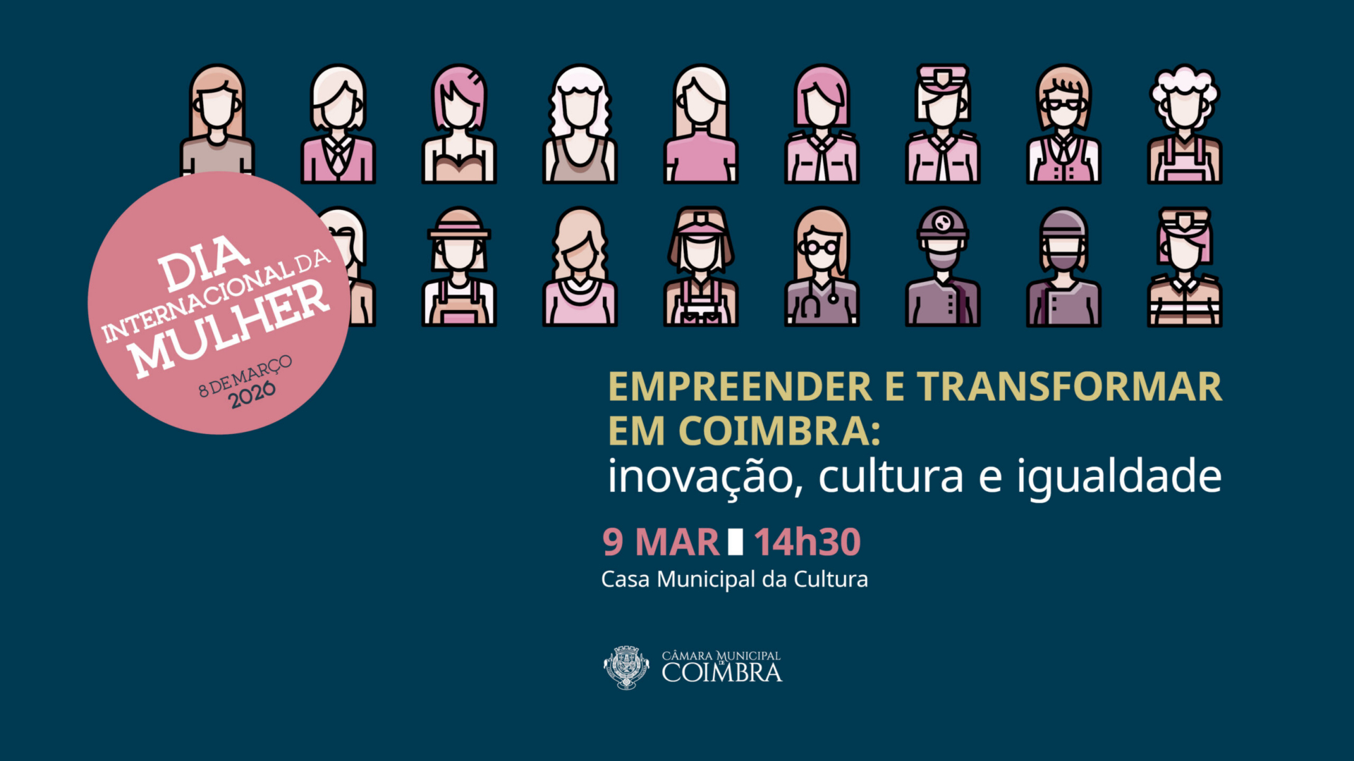 Casa Municipal da Cultura recebe painel sobre inovação, cultura e igualdade no âmbito do Dia Internacional da Mulher