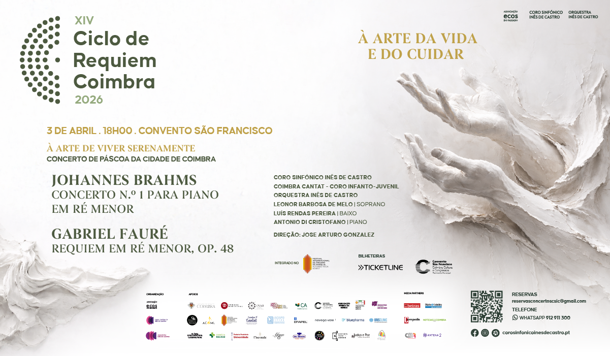 Ciclo de Requiem regressa a Coimbra com dois concertos e apoio municipal
