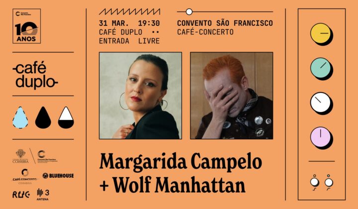 Margarida Campelo e Wolf Manhattan no no Café Curto do CSF