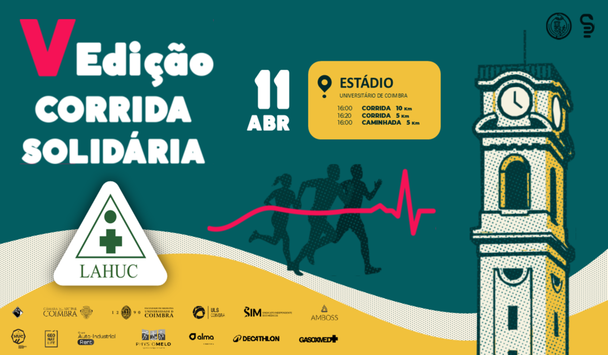 V Corrida Solidária junta desporto e solidariedade em Coimbra no dia 11 de abril
