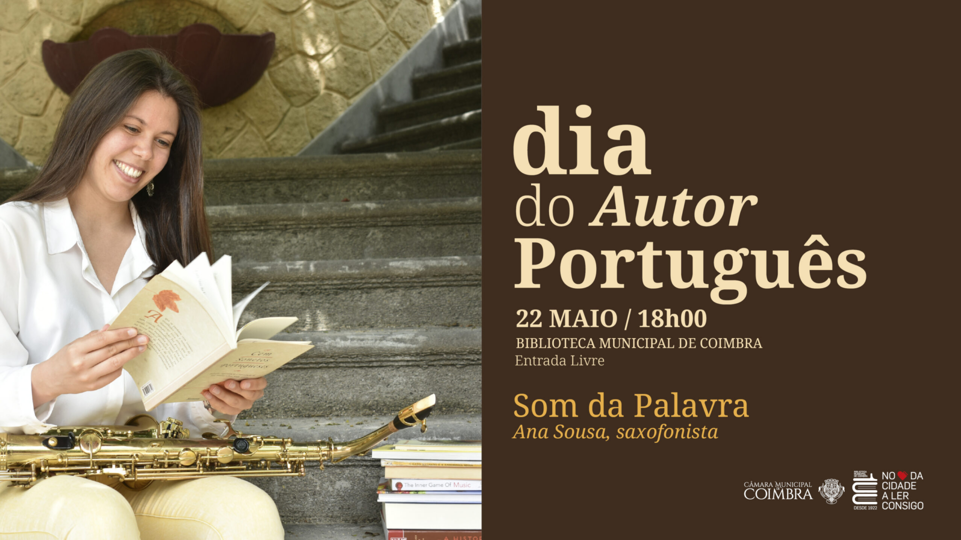“Som da Palavra” celebra Dia do Autor Português na Biblioteca Municipal de Coimbra