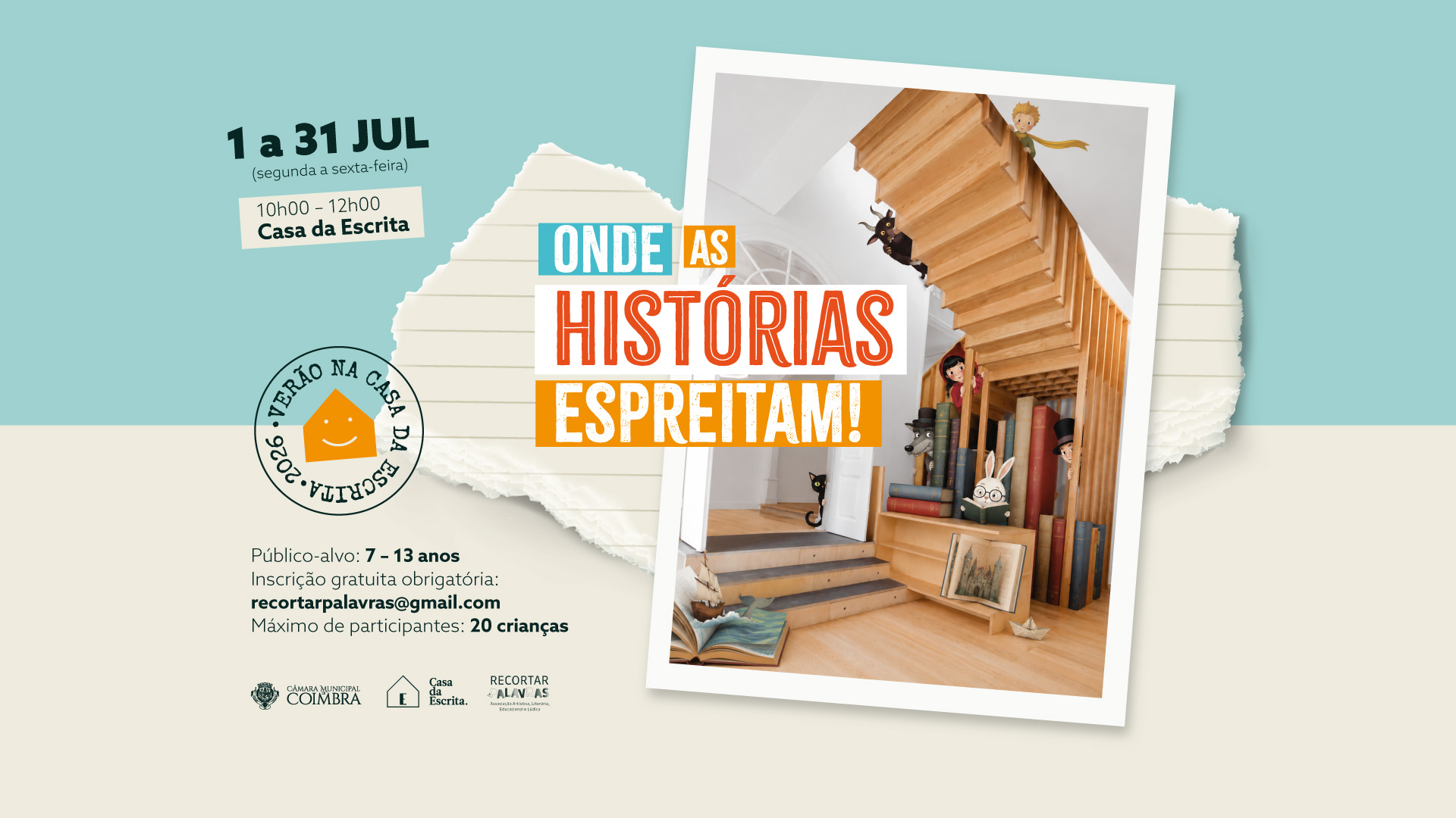 Casa da Escrita oferece programação dirigida ao público infantojuvenil durante o mês de julho