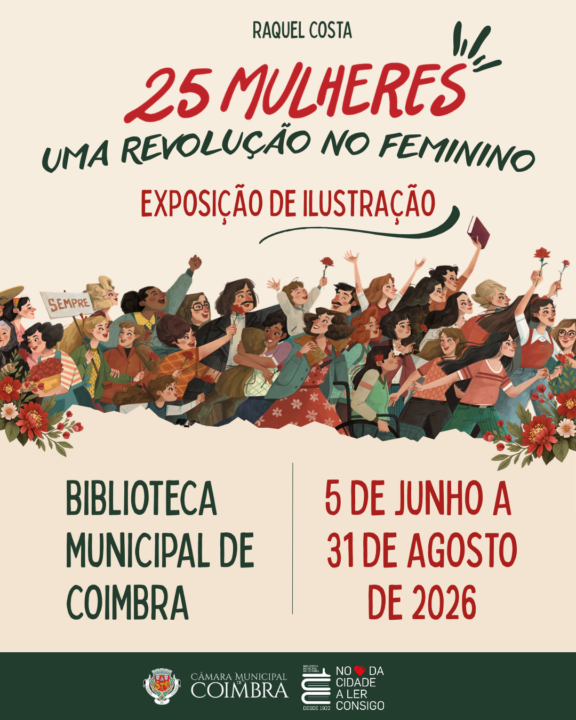 “25 Mulheres, uma revolução no feminino” em exibição na Biblioteca Municipal