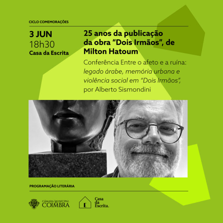 Conferência sobre obra “Dois Irmãos”, de Milton Hatoum, na Casa da Escrita