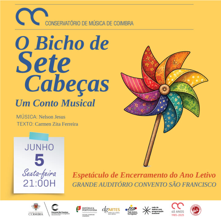 Escola Artística do Conservatório de Música de Coimbra apresenta conto musical no CSF