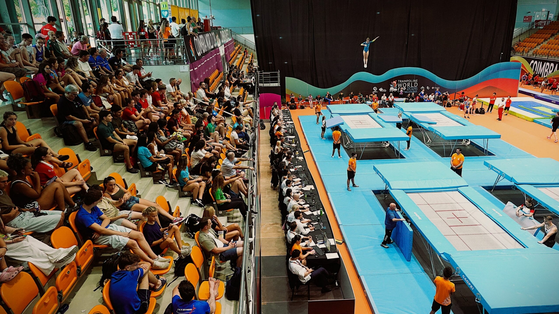 Coimbra recebeu Taça do Mundo de Trampolins com três medalhas para Portugal