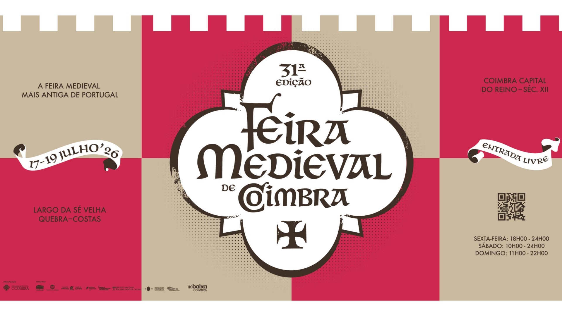 Coimbra regressa à época medieval de 17 a 19 de julho