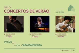 Jovens intérpretes dão vida ao Ciclo de Concertos de Verão na Casa da Escrita