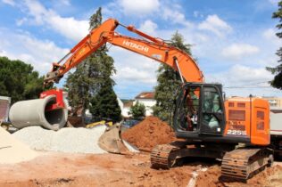 Águas de Coimbra avança com obra para reforçar drenagem de águas pluviais na Casa Branca