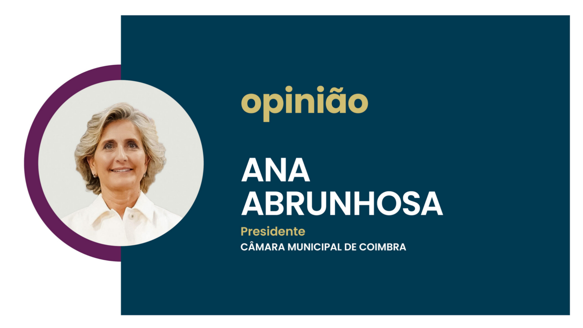 Artigo de opinião de Ana Abrunhosa no Diário de Notícias | Em Coimbra, vamos transformar estradas em ruas para as pessoas