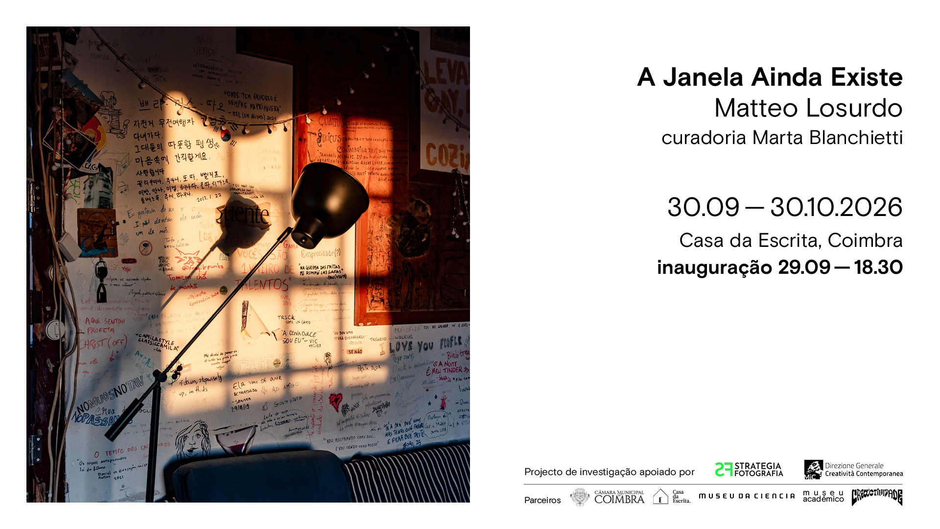 Exposição “A Janela Ainda Existe” apresenta na Casa da Escrita olhar fotográfico sobre as Repúblicas de Coimbra
