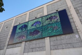 Obra de Félix Mula encerra projeto de arte na fachada do Mercado Municipal D. Pedro V