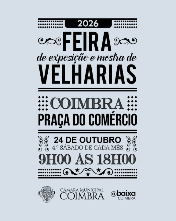 Praça do Comércio acolhe Feira das Velharias no próximo sábado