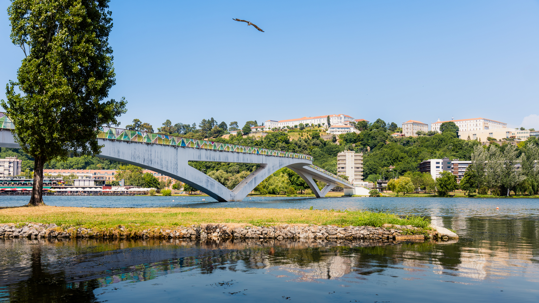 Ponte Pedro e Inês vai encerrar à circulação pedonal até três semanas para ensaios estruturais e trabalhos de conservação